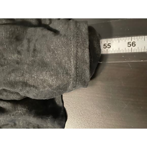 R2P Dress Womens Medium Black Linen Maxi Sleeveless Wrap Made Lagenlook FLAW - Picture 8 of 9